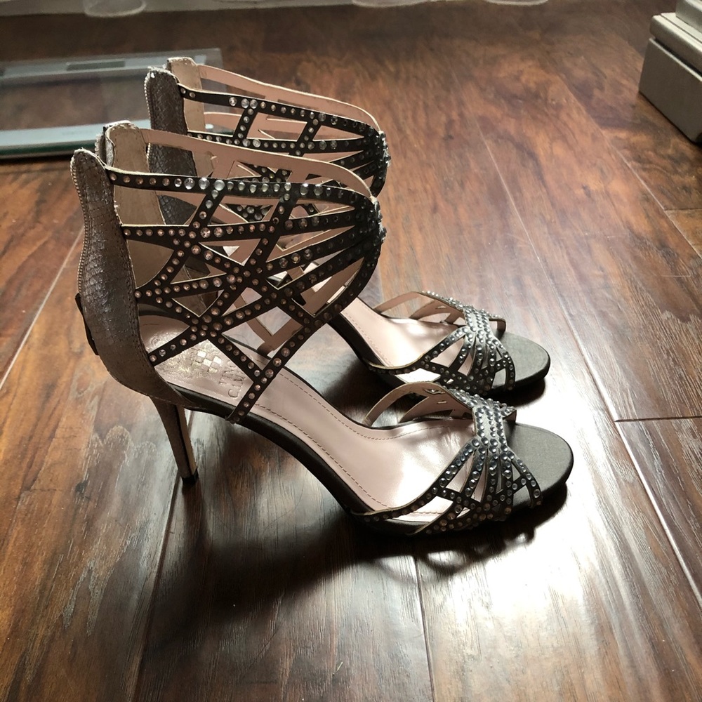 Grey Evening Sandals